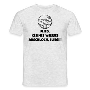 fly, little white asshole - Men's T-Shirt - heather grey - Front - AI Model Male 178 dark (178cm)