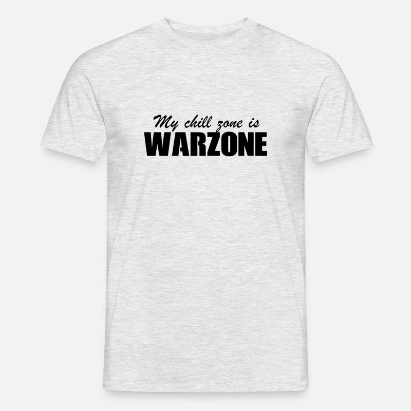 CoD Warzone - Ma zone de refroidissement est Warzone - T-shirt homme - gris chiné