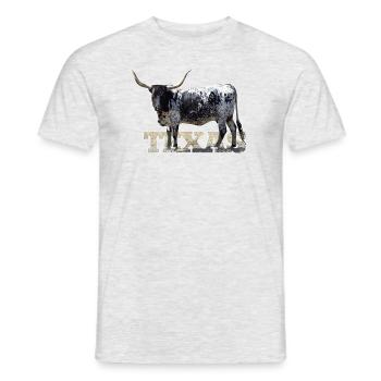 Texas Longhorns - Men's T-Shirt - heather grey - Front - AI Model Male 178 dark (178cm)