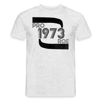 Pro Roe 1973 Retro Frauenrechte Feminist - Männer T-Shirt - Grau meliert - Vorne - AI Model Male 178 dark (178cm)