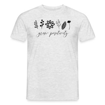 Wachstum von positiven G�rtnern psychische Gesundh - Männer T-Shirt - Grau meliert - Vorne - AI Model Male 178 dark (178cm)