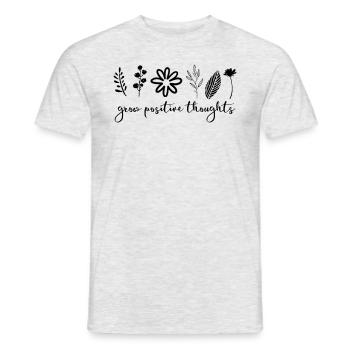 Erwachsene positive Gedanken psychische Gesundheit - Männer T-Shirt - Grau meliert - Vorne - AI Model Male 178 dark (178cm)