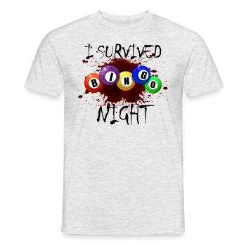 Ich habe Bingo Night Bingo Gambling Horror Bingo � - Männer T-Shirt - Grau meliert - Vorne - AI Model Male 178 dark (178cm)