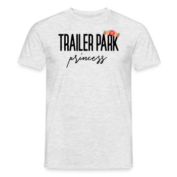 Trailer Park Prinzessin Redneck Girls Wei�er M�lle - Männer T-Shirt - Grau meliert - Vorne - AI Model Male 178 dark (178cm)