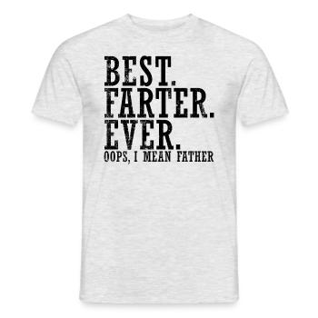 Beste Farter aller anderen oops Ich meine Vater Fu - Männer T-Shirt - Grau meliert - Vorne - AI Model Male 178 dark (178cm)