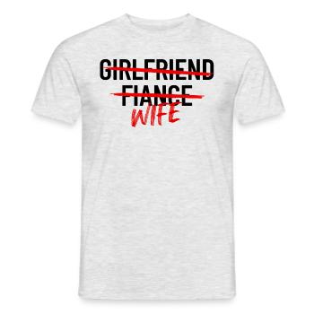 Freundin Frau Frau Frauenpaare verheiratet - Männer T-Shirt - Grau meliert - Vorne - AI Model Male 178 dark (178cm)