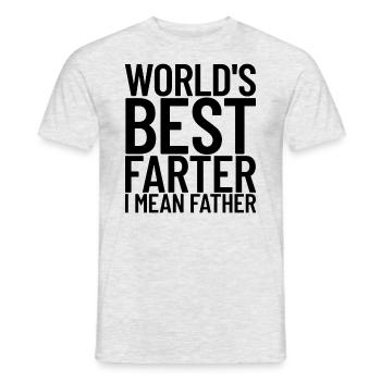 Weltweit beste Farter Ich meine Vater Funny Father - Männer T-Shirt - Grau meliert - Vorne - AI Model Male 178 dark (178cm)
