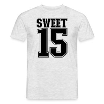 S��e 15 Quinceanera 15. Geburtstagskinder Quincean - Männer T-Shirt - Grau meliert - Vorne - AI Model Male 178 dark (178cm)