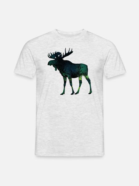 Moose 3 - Men's T-Shirt - heather grey