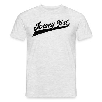 Jersey Girl Stolzes New Jersey Frau New Jersey M�d - Männer T-Shirt - Grau meliert - Vorne - AI Model Male 178 dark (178cm)