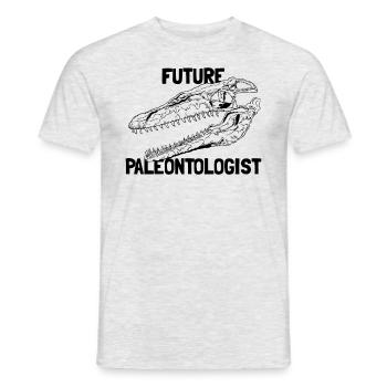Zuk�nftige Pal�ontologe Jungen M�dchen MosasaurusM - Männer T-Shirt - Grau meliert - Vorne - AI Model Male 178 dark (178cm)