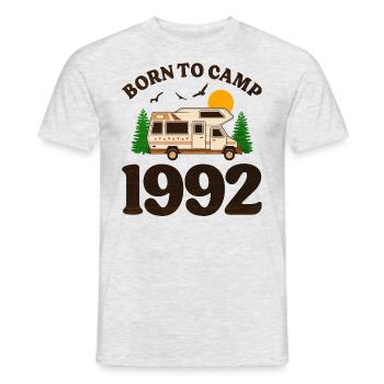 Né Pour Camper 1992 Camping 30 Ans Anniversaire - T-shirt homme - gris chiné - Devant - AI Model Male 178 dark (178cm)
