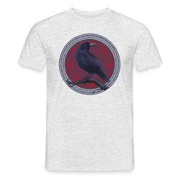 Celtes celtiques corbeaux - T-shirt homme - gris chiné - Devant - AI Model Male 178 dark (178cm)