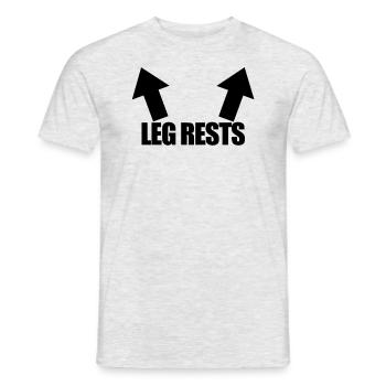 Bein ruht lustige erwachsene unangemessene Humor - - Männer T-Shirt - Grau meliert - Vorne - AI Model Male 178 dark (178cm)
