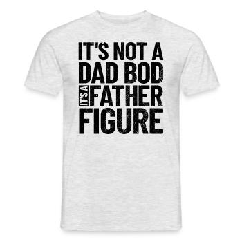 Es ist kein Vater, es ist eine Vaterfigur des Vate - Männer T-Shirt - Grau meliert - Vorne - AI Model Male 178 dark (178cm)