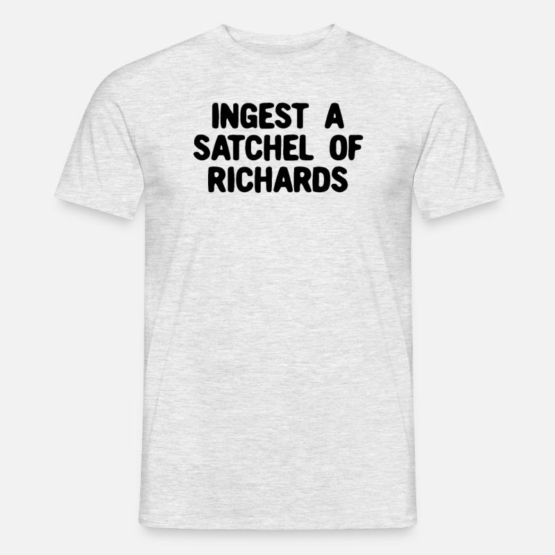 Nehmen Sie eine Noten Richards ein, essen Sie eine - Männer T-Shirt - Grau meliert