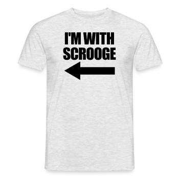 Ich bin mit Scrooge passend zu Weihnachten mit Scr - Männer T-Shirt - Grau meliert - Vorne - AI Model Male 178 dark (178cm)