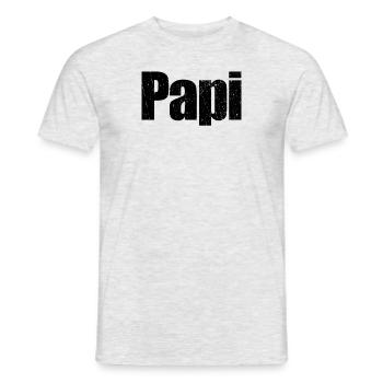 Papi mexikanischer Vater lateinischer Vater spanis - Männer T-Shirt - Grau meliert - Vorne - AI Model Male 178 dark (178cm)