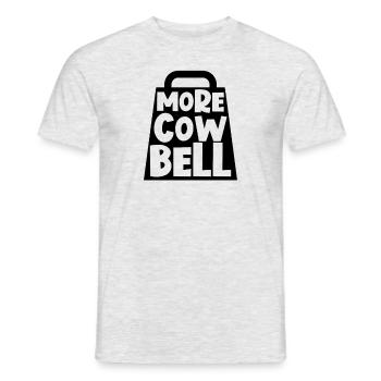 Mehr Kuhglocke lustiger mehr Kuhbell - Männer T-Shirt - Grau meliert - Vorne - AI Model Male 178 dark (178cm)