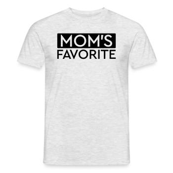 Mamas Lieblings lustiger Muttertages Mamas Favorit - Männer T-Shirt - Grau meliert - Vorne - AI Model Male 178 dark (178cm)