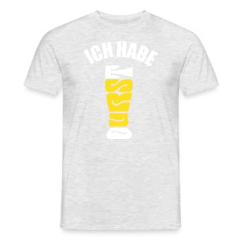 Ich habe Durst - Bier trinken - saufen - Spruch - Männer T-Shirt - Grau meliert - Vorne - AI Model Male 178 dark (178cm)