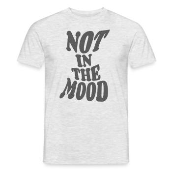 Pas dans l’humeur - humeur - funky - dire - T-shirt homme - gris chiné - Devant - AI Model Male 178 dark (178cm)