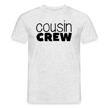 Cousine Crew Cousin Stamm Matching Kids Cousine Cr - Männer T-Shirt - Grau meliert - Vorne - AI Model Male 178 dark (178cm)