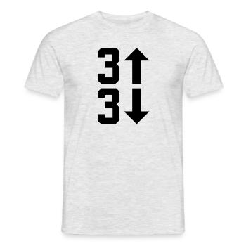 3 Up 3 Down Baseballliebhaber Baseball Pitcher Boy - Männer T-Shirt - Grau meliert - Vorne - AI Model Male 178 dark (178cm)