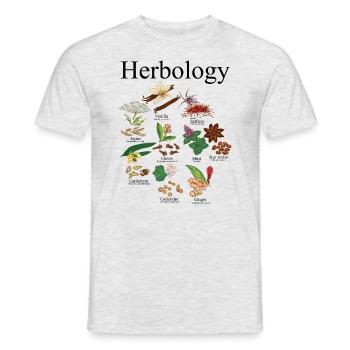 Kr�uterpflanze Lady Kr�uter -Blumengarten Herbolog - Männer T-Shirt - Grau meliert - Vorne - AI Model Male 178 dark (178cm)