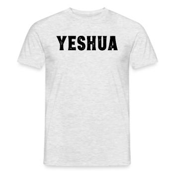 Jeschua Jesus hebr�isch christlicher Glauben Fried - Männer T-Shirt - Grau meliert - Vorne - AI Model Male 178 dark (178cm)