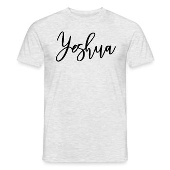 Jeschua Jesus hebr�isch christlicher Glauben Fried - Männer T-Shirt - Grau meliert - Vorne - AI Model Male 178 dark (178cm)