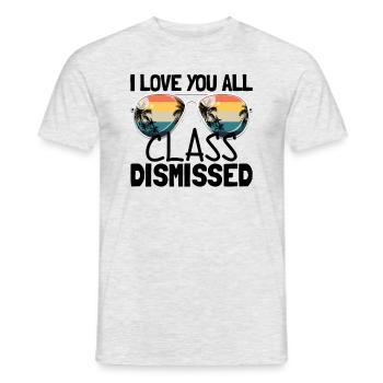 Ich liebe euch alle Klasse, die letztes Schultag e - Männer T-Shirt - Grau meliert - Vorne - AI Model Male 178 dark (178cm)