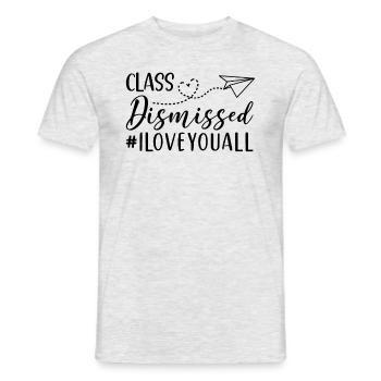 Klasse entlassen #Iloveyouall Teacher School - Männer T-Shirt - Grau meliert - Vorne - AI Model Male 178 dark (178cm)