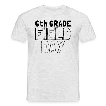 6. Klasse Field Day School Kinderlehrer 6. Klasse - Männer T-Shirt - Grau meliert - Vorne - AI Model Male 178 dark (178cm)