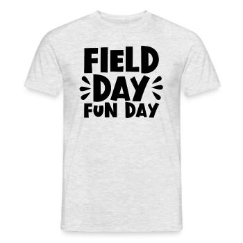 Field Day Fun Day �ler Kinder Lehrer Feldtag - Männer T-Shirt - Grau meliert - Vorne - AI Model Male 178 dark (178cm)
