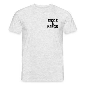Tacos und Margs Pocket Fiesta Margaritas Tacos - Männer T-Shirt - Grau meliert - Vorne - AI Model Male 178 dark (178cm)