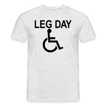 Behinderte Bein Tag behindert behindertes Handicap - Männer T-Shirt - Grau meliert - Vorne - AI Model Male 178 dark (178cm)