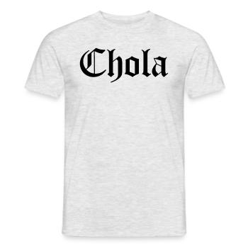 Chola Latina Mexicana Frauen Chola - Männer T-Shirt - Grau meliert - Vorne - AI Model Male 178 dark (178cm)