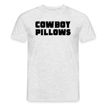 Cowboy -Kissen Western Cow Cowboy -Kissen - Männer T-Shirt - Grau meliert - Vorne - AI Model Male 178 dark (178cm)