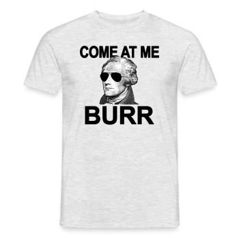 Komm zu mir, burr lustige Geschichte Alexander Ham - Männer T-Shirt - Grau meliert - Vorne - AI Model Male 178 dark (178cm)