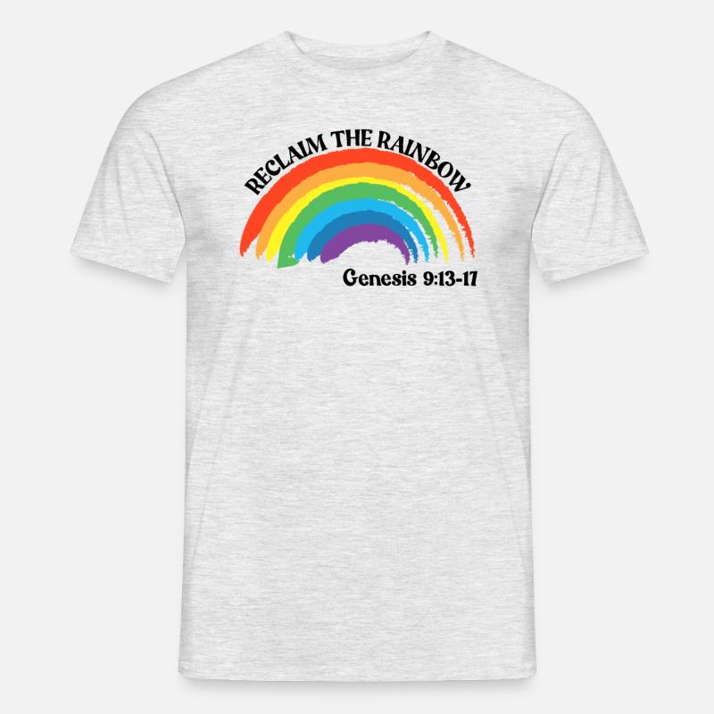 Wiedererlangen Sie den Regenbogen - Männer T-Shirt - Grau meliert
