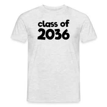 Class of 2036 back to school kindergarten teacher - Men's T-Shirt - heather grey - Front - AI Model Male 178 dark (178cm)
