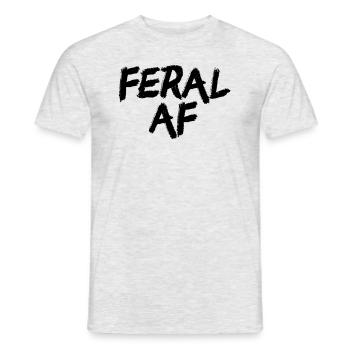 Wildes af lustiger sarkastischer wild wildes af wi - Männer T-Shirt - Grau meliert - Vorne - AI Model Male 178 dark (178cm)