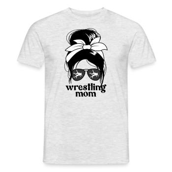Wrestling Mutter chaotischer Brötchen stolz Wrestl - Männer T-Shirt - Grau meliert - Vorne - AI Model Male 178 dark (178cm)