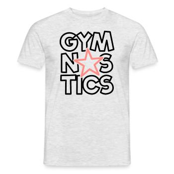 Gymnastik Star Gymnastics Geschenk Gymnast Girls - Männer T-Shirt - Grau meliert - Vorne - AI Model Male 178 dark (178cm)