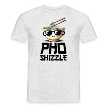 Pho Shizzle Pho sicher liebe vietnamesisches Essen - Männer T-Shirt - Grau meliert - Vorne - AI Model Male 178 dark (178cm)