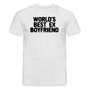 Der beste Ex-Freund der Welt - Männer T-Shirt - Grau meliert - Vorne - AI Model Male 178 dark (178cm)