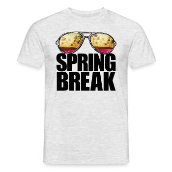 Frühlingsferien Retro Sunset Aviators Frühlingsfer - Männer T-Shirt - Grau meliert - Vorne - AI Model Male 178 dark (178cm)