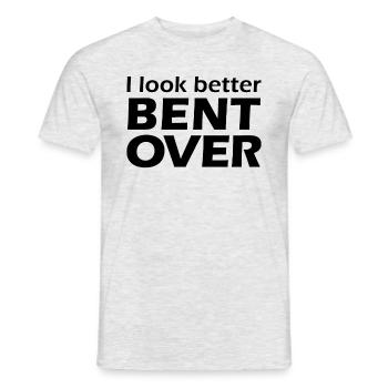 Ich sehe besser aus, wenn ich mich über schlüpfrig - Männer T-Shirt - Grau meliert - Vorne - AI Model Male 178 dark (178cm)