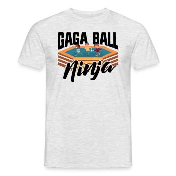 Gaga Ball Ninja Dodgeball Spiel Girls Boy Gaga Bal - Männer T-Shirt - Grau meliert - Vorne - AI Model Male 178 dark (178cm)